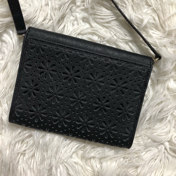 NWOT Kate spade black cutout crossbody purse - Picture 7 of 7